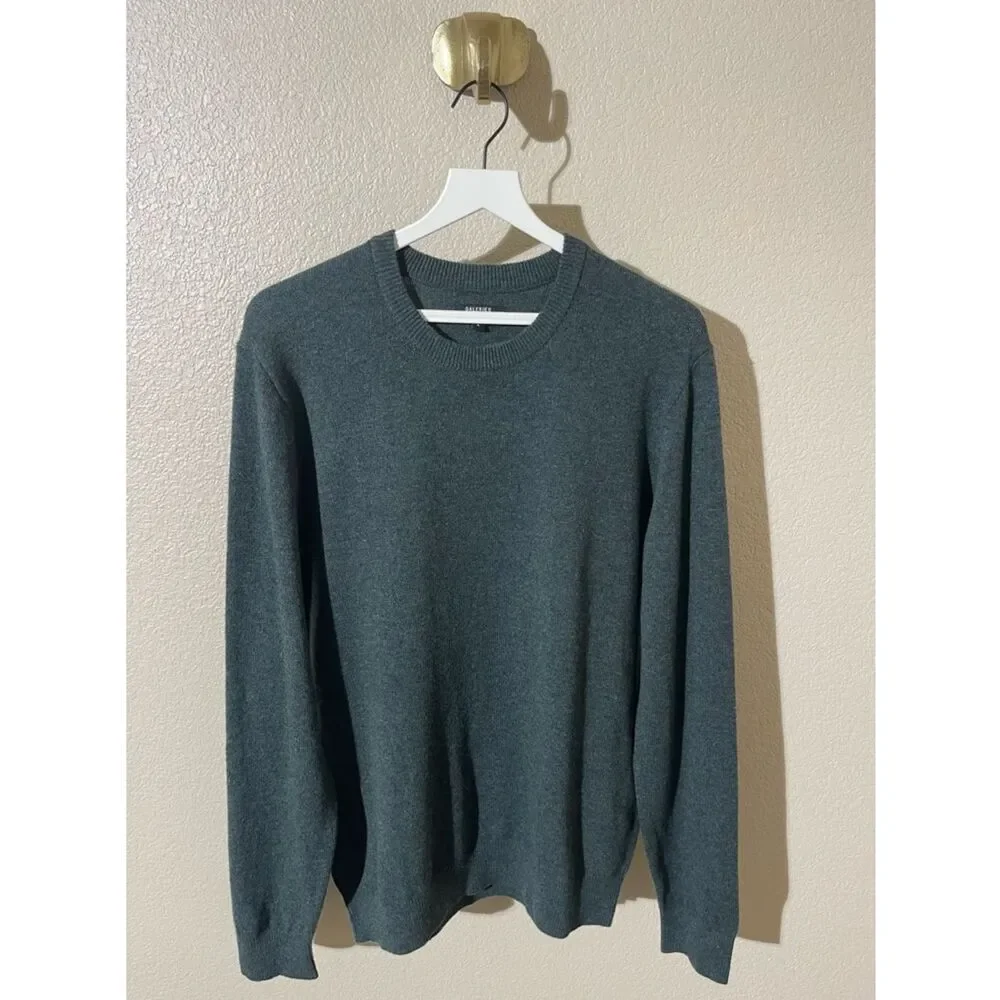 Galeries Lafayette Premium Men's Crewneck Sweater in Dark Teal